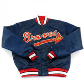 Hobson Braves Blue Varsity Jacket | Classic Satin Sportswear