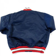 Hobson Braves Blue Varsity Jacket | Classic Satin Sportswear