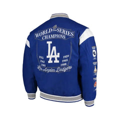 Dodgers Commemorative Championship Jacket | Classic Blue Wool Varsity Style
