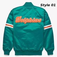 80s Miami Dolphins Starter Satin Jacket | Classic Retro Sportswear