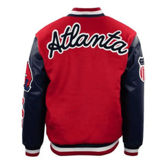 Atlanta Black Crackers Varsity Jacket | Classic Red and Navy Blue Style