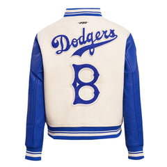 Brooklyn Dodgers Retro Classic Varsity Jacket | Royal Blue & White Baseball Style