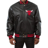 Bulls Black and Red Varsity Jacket | Classic Wool Design