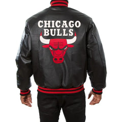 Bulls Black and Red Varsity Jacket | Classic Wool Design