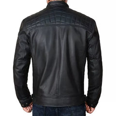Men’s Cafe Racer Motorcycle Jacket | Vintage Style Leather Jacket