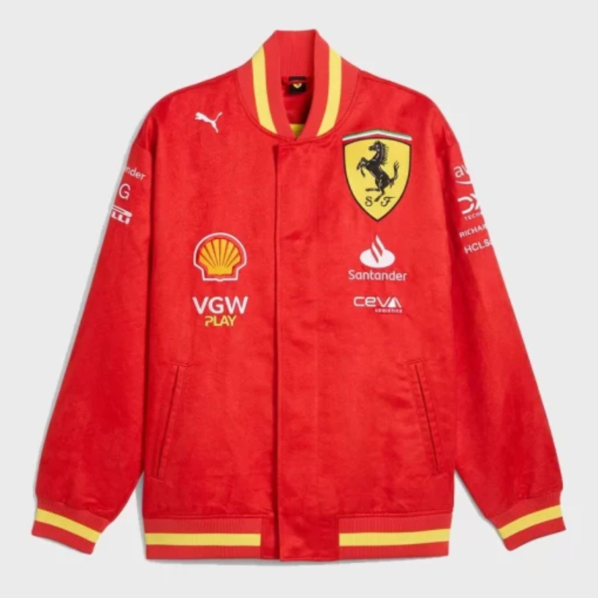 Scuderia Ferrari F1 2024 Team Varsity Jacket | Official PUMA Heritage Design