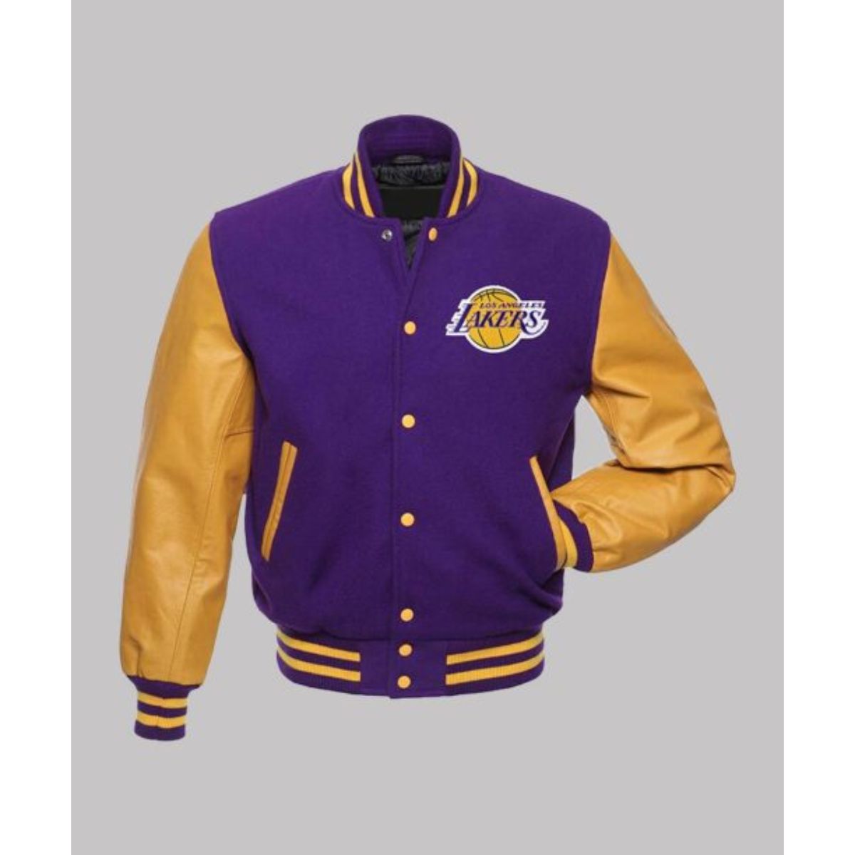Los Angeles Lakers Varsity Jacket | Fleece and Leather Classic Design