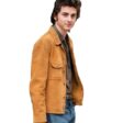 Timothee Chalamet Brown Suede Jacket | Inspired by A Complete Unknown Movie Look