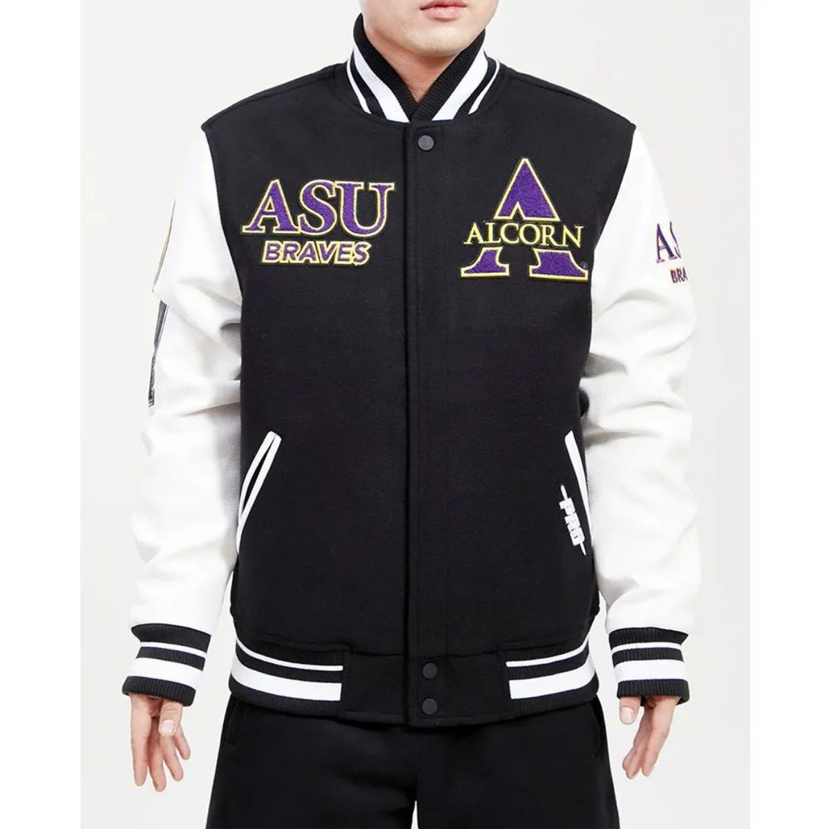 Alcorn State University Varsity Jacket | Iconic Black and White Collegiate Style
