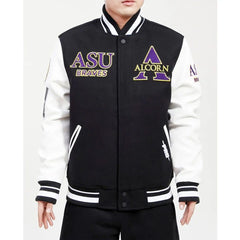 Alcorn State University Varsity Jacket | Iconic Black and White Collegiate Style