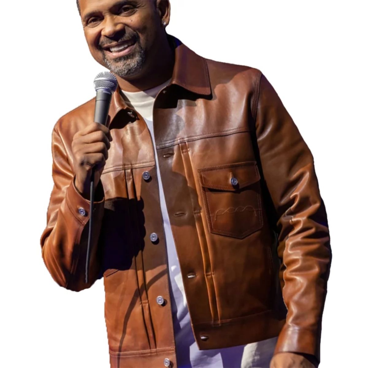 Mike Epps Brown Leather Jacket | Timeless Real Leather Style