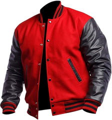 Men’s Handmade High School Letterman Jacket – Premium Quality Stitching