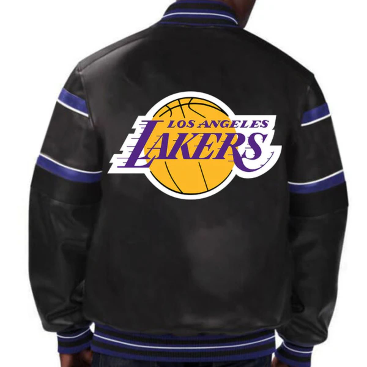 Los Angeles Lakers Leather Jacket | Classic Black Genuine Leather Design