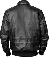 Men’s Goatskin A-2 Leather Bomber Jacket | Best Leather House