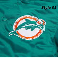 80s Miami Dolphins Starter Satin Jacket | Classic Retro Sportswear