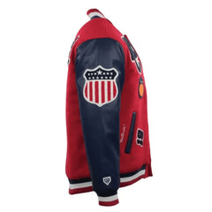 Atlanta Black Crackers Varsity Jacket | Classic Red and Navy Blue Style