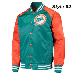80s Miami Dolphins Starter Satin Jacket | Classic Retro Sportswear