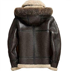 Men’s B3 Aviator Shearling Leather Jacket | Genuine Leather with Cozy Shearling Lining