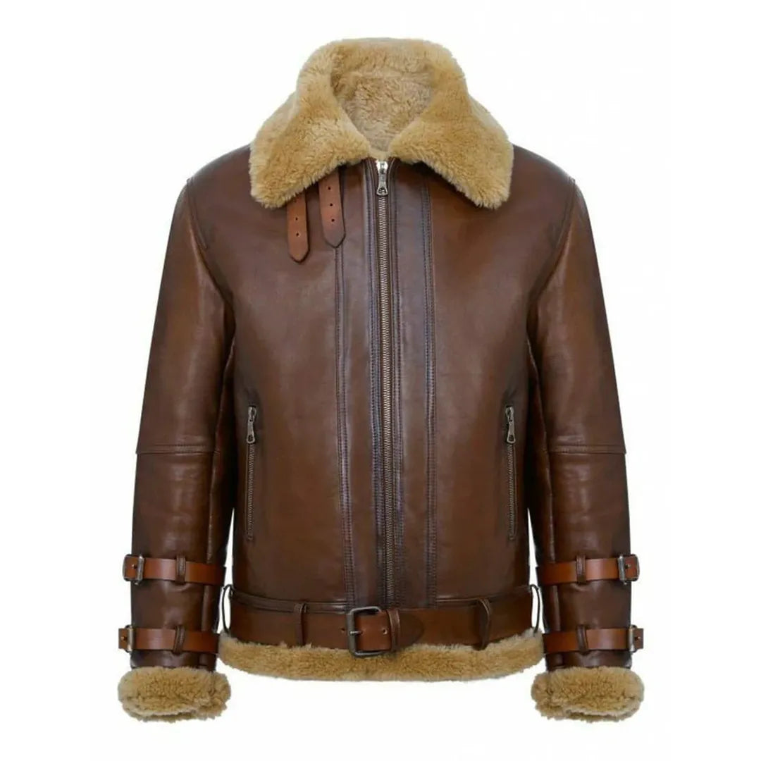 Men’s RAF B3 Sheepskin Leather Jacket | Timeless Aviator Style