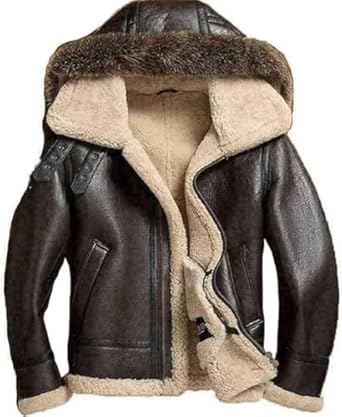 Men’s B3 Aviator Shearling Leather Jacket | Genuine Leather with Cozy Shearling Lining