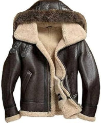 Men’s B3 Aviator Shearling Leather Jacket | Genuine Leather with Cozy Shearling Lining